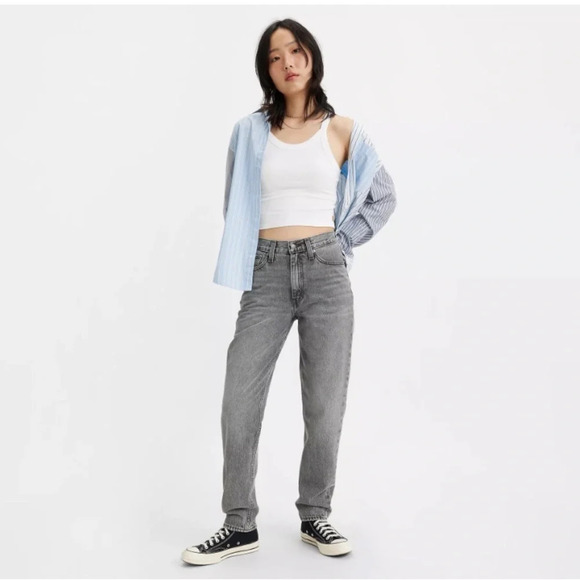 NWOT Levi’s Premium 501 button fly high rise mom jeans, Big E - Picture 2 of 15